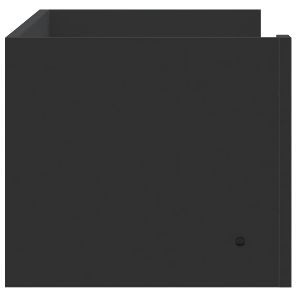 Étagère murale noir 100x35x30,5 cm bois d'ingénierie