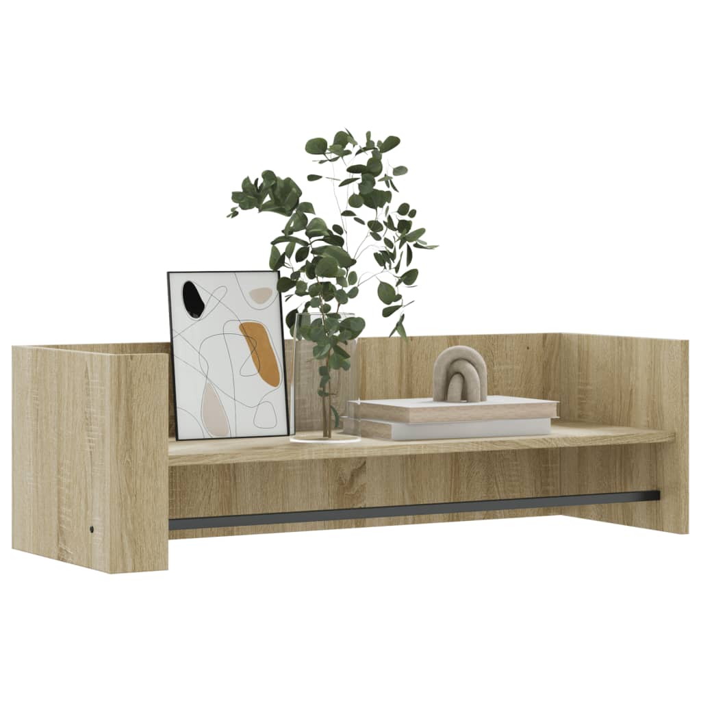 Étagère murale chêne sonoma 100x35x30,5 cm bois d'ingénierie