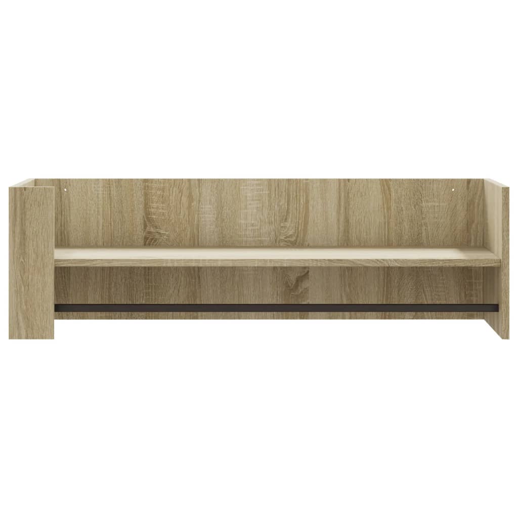 Étagère murale chêne sonoma 100x35x30,5 cm bois d'ingénierie