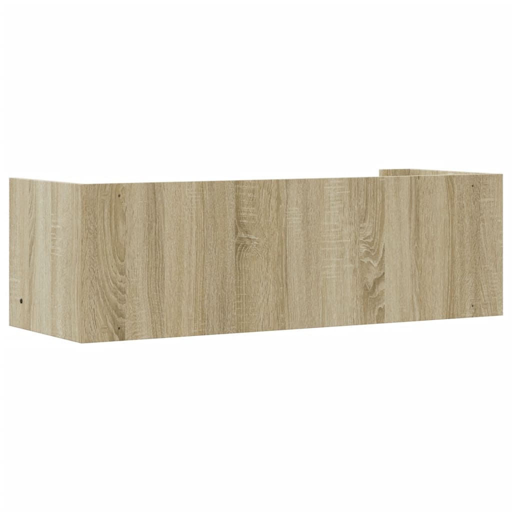 Étagère murale chêne sonoma 100x35x30,5 cm bois d'ingénierie