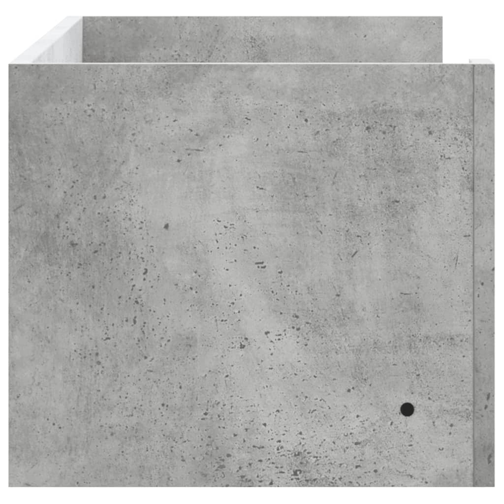Étagère murale gris béton 100x35x30,5 cm bois d'ingénierie