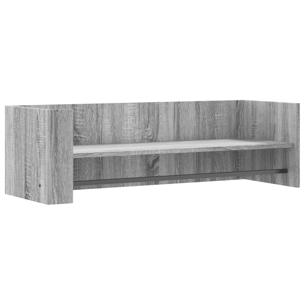Étagère murale sonoma gris 100x35x30,5 cm bois ingénierie