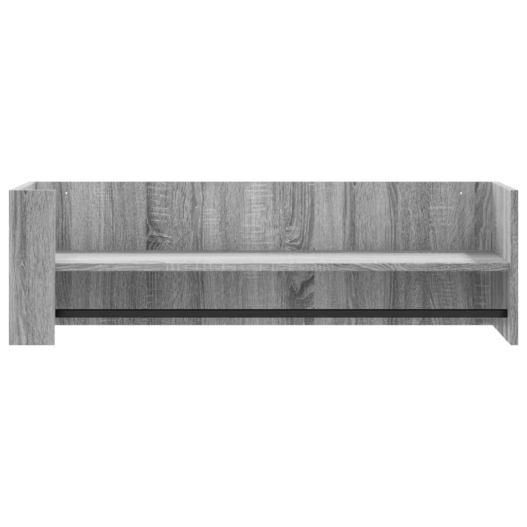 Étagère murale sonoma gris 100x35x30,5 cm bois ingénierie