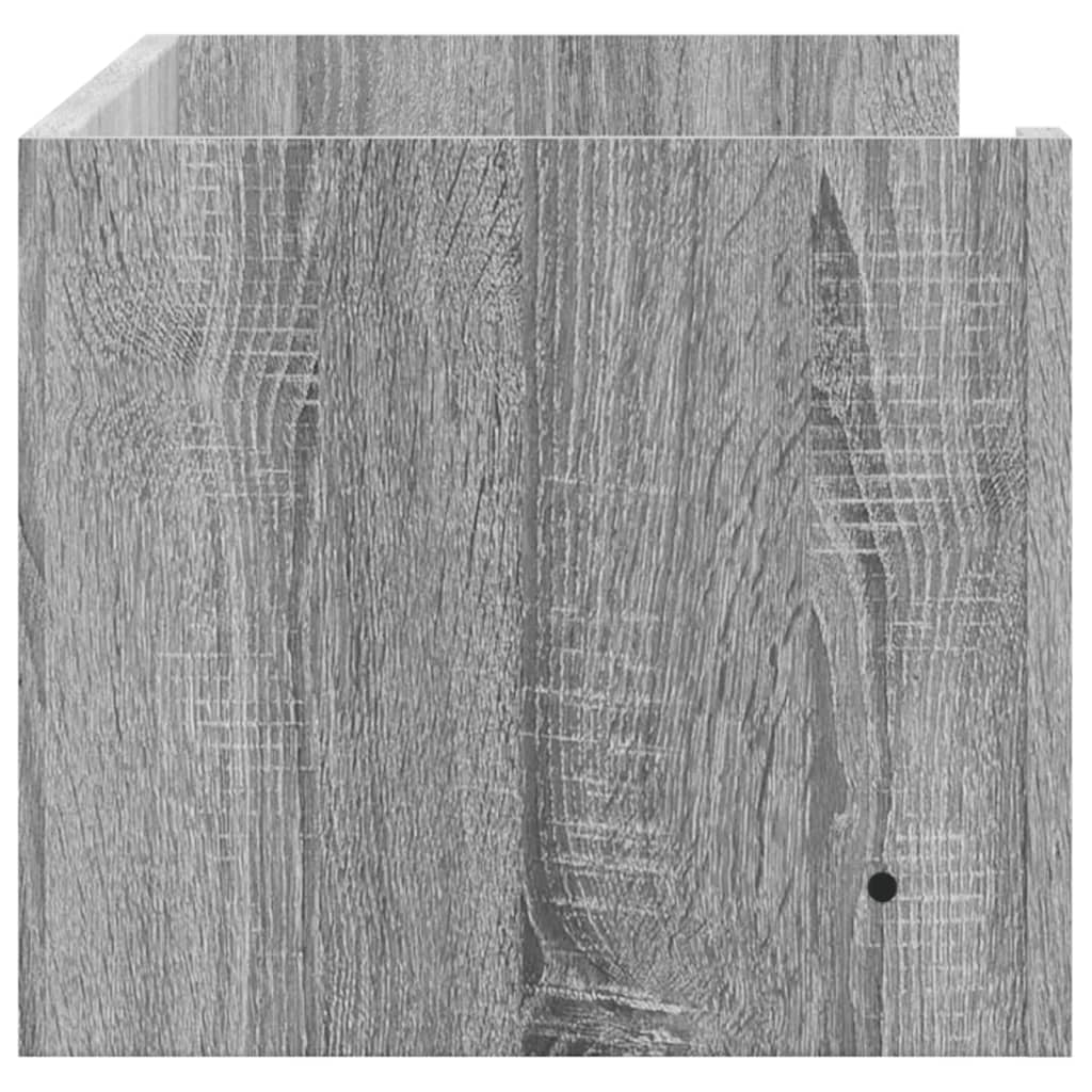 Étagère murale sonoma gris 100x35x30,5 cm bois ingénierie