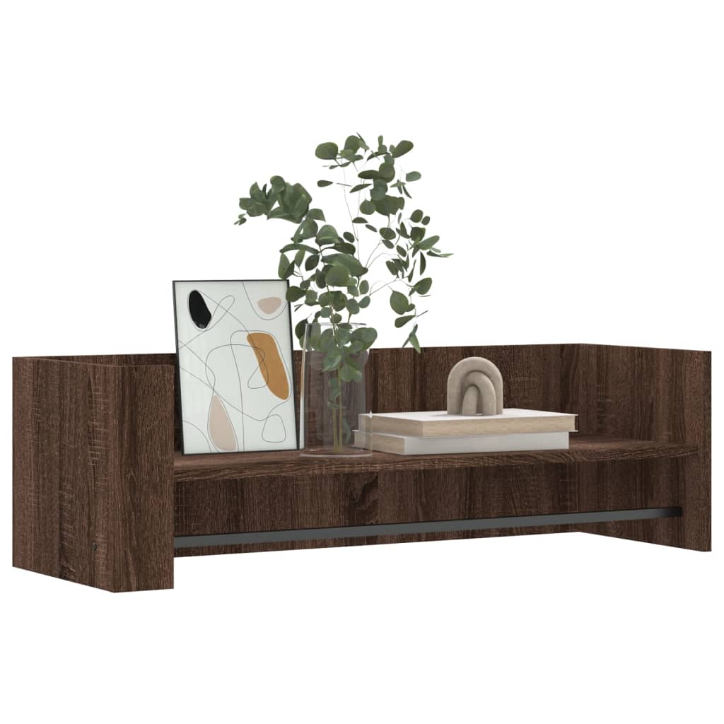 Étagère murale chêne marron 100x35x30,5 cm bois d'ingénierie