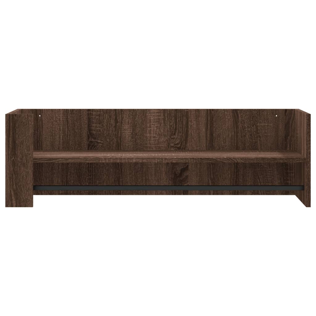 Étagère murale chêne marron 100x35x30,5 cm bois d'ingénierie