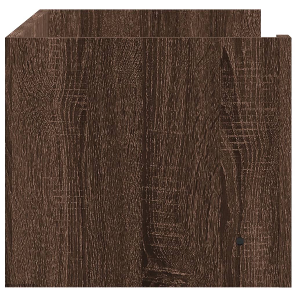Étagère murale chêne marron 100x35x30,5 cm bois d'ingénierie