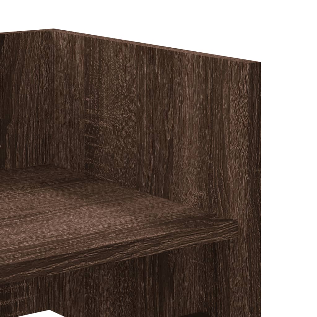 Étagère murale chêne marron 100x35x30,5 cm bois d'ingénierie