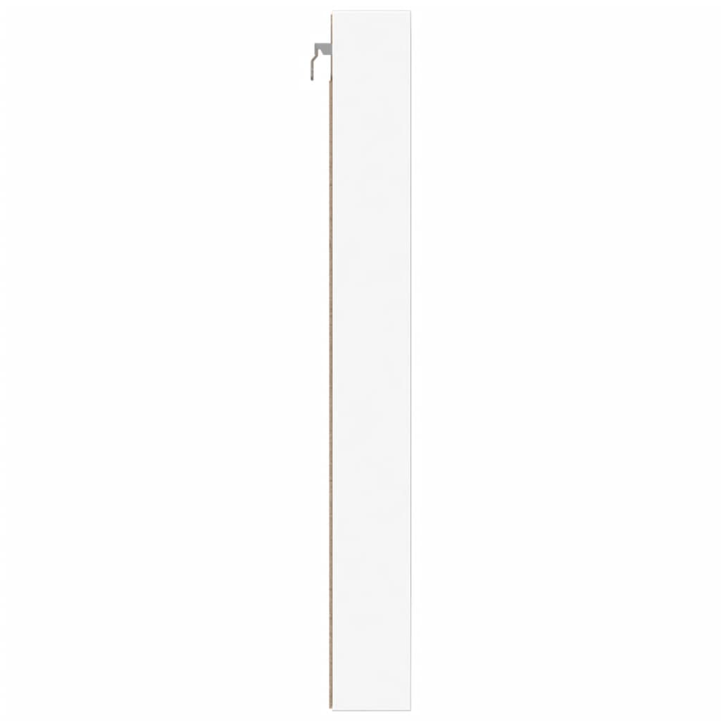 Armoire à vitrine blanc 100x8,5x75 cm bois d'ingénierie