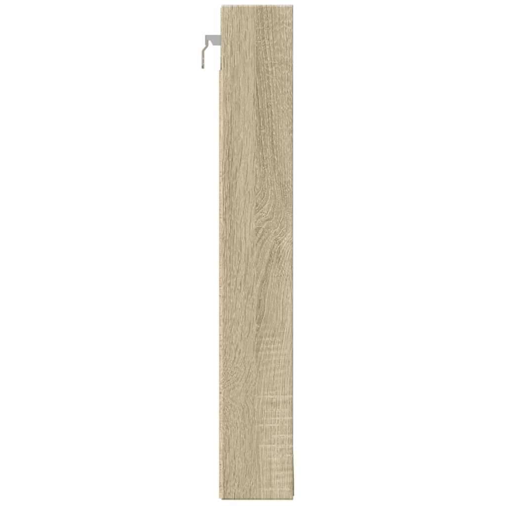 Armoire à vitrine chêne sonoma 100x8,5x58 cm bois d'ingénierie
