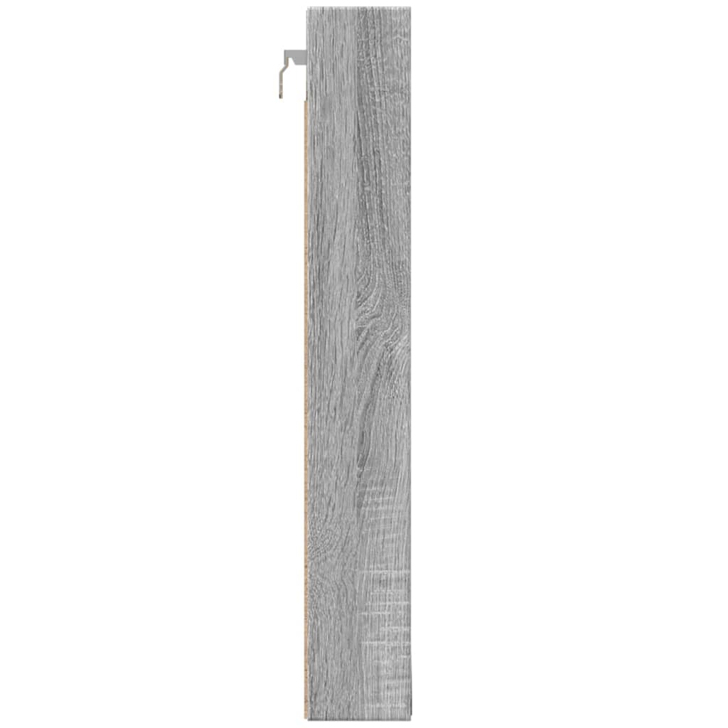 Armoire à vitrine sonoma gris 100x8,5x58 cm bois d'ingénierie