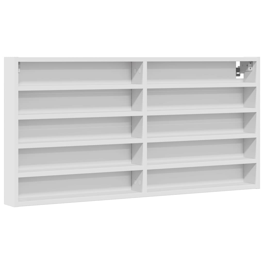 Armoire à vitrine blanc 100x8,5x50 cm bois d'ingénierie