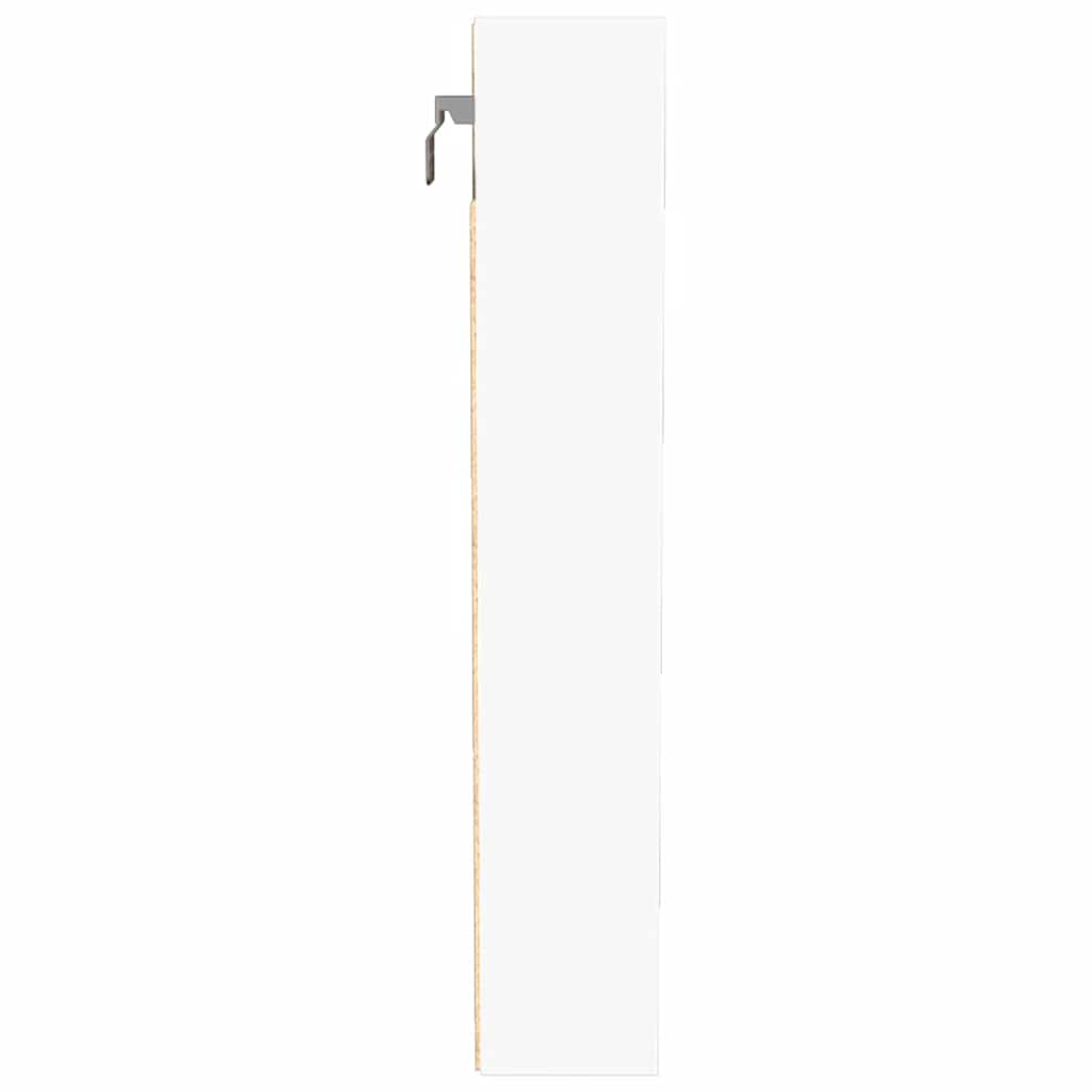 Armoire à vitrine blanc 100x8,5x50 cm bois d'ingénierie