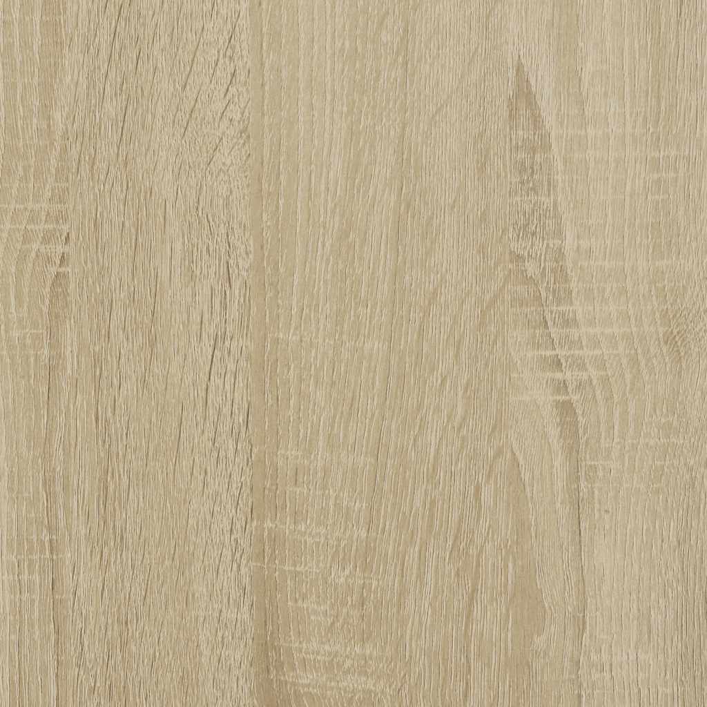 Armoire à vitrine chêne sonoma 100x8,5x50 cm bois d'ingénierie