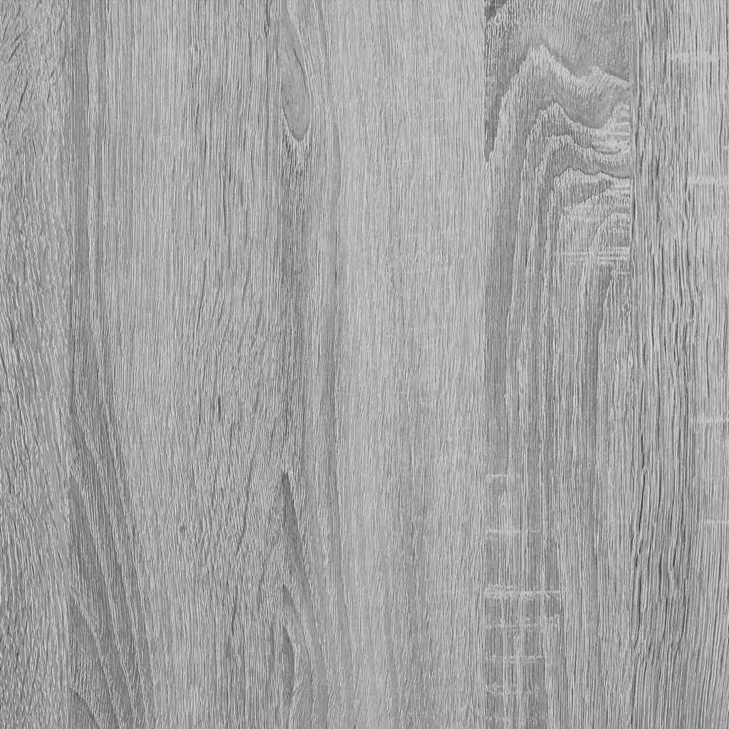 Armoire à vitrine sonoma gris 100x8,5x50 cm bois d'ingénierie