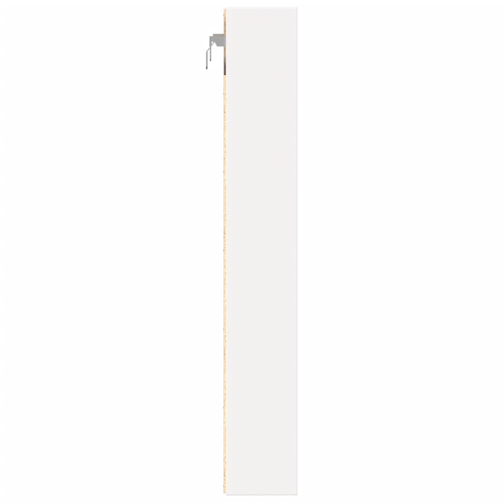 Armoire à vitrine blanc 60x8,5x58 cm bois d'ingénierie