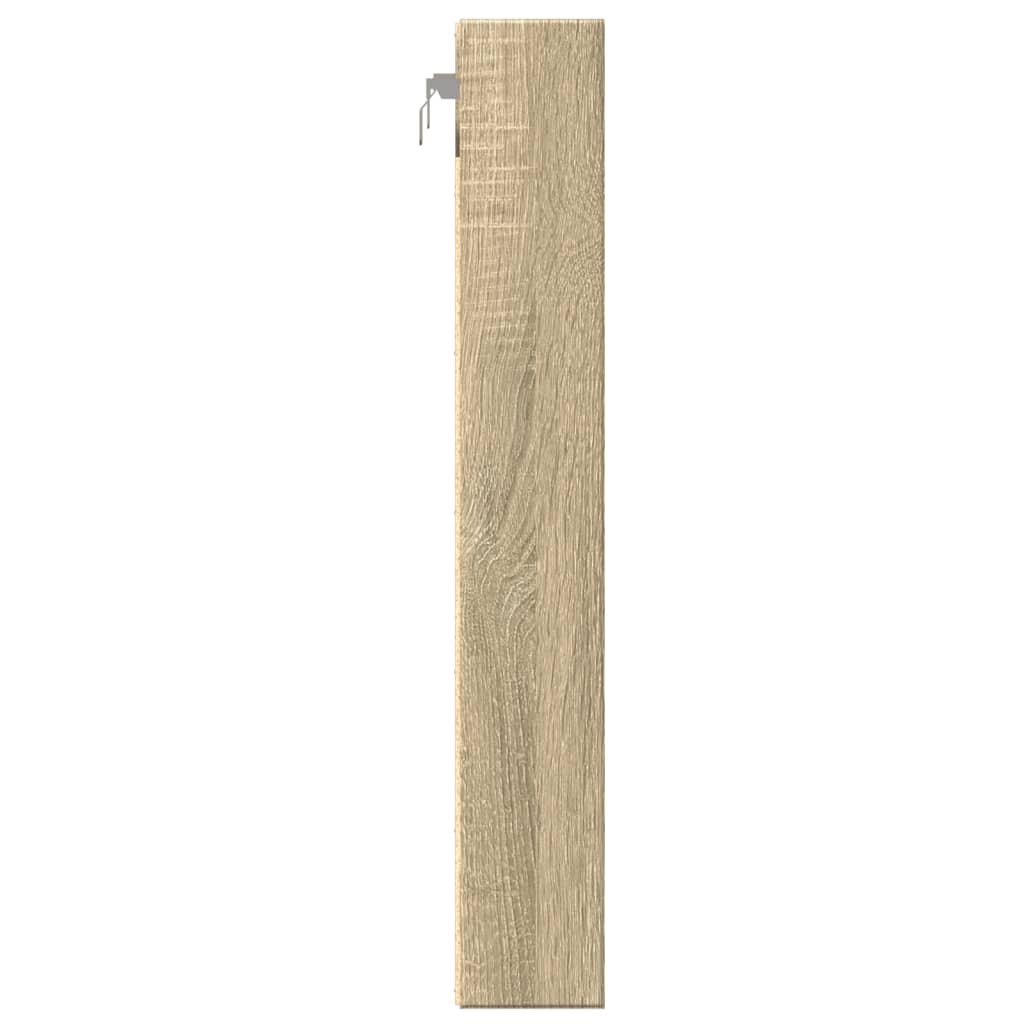 Armoire à vitrine chêne sonoma 60x8,5x58 cm bois d'ingénierie