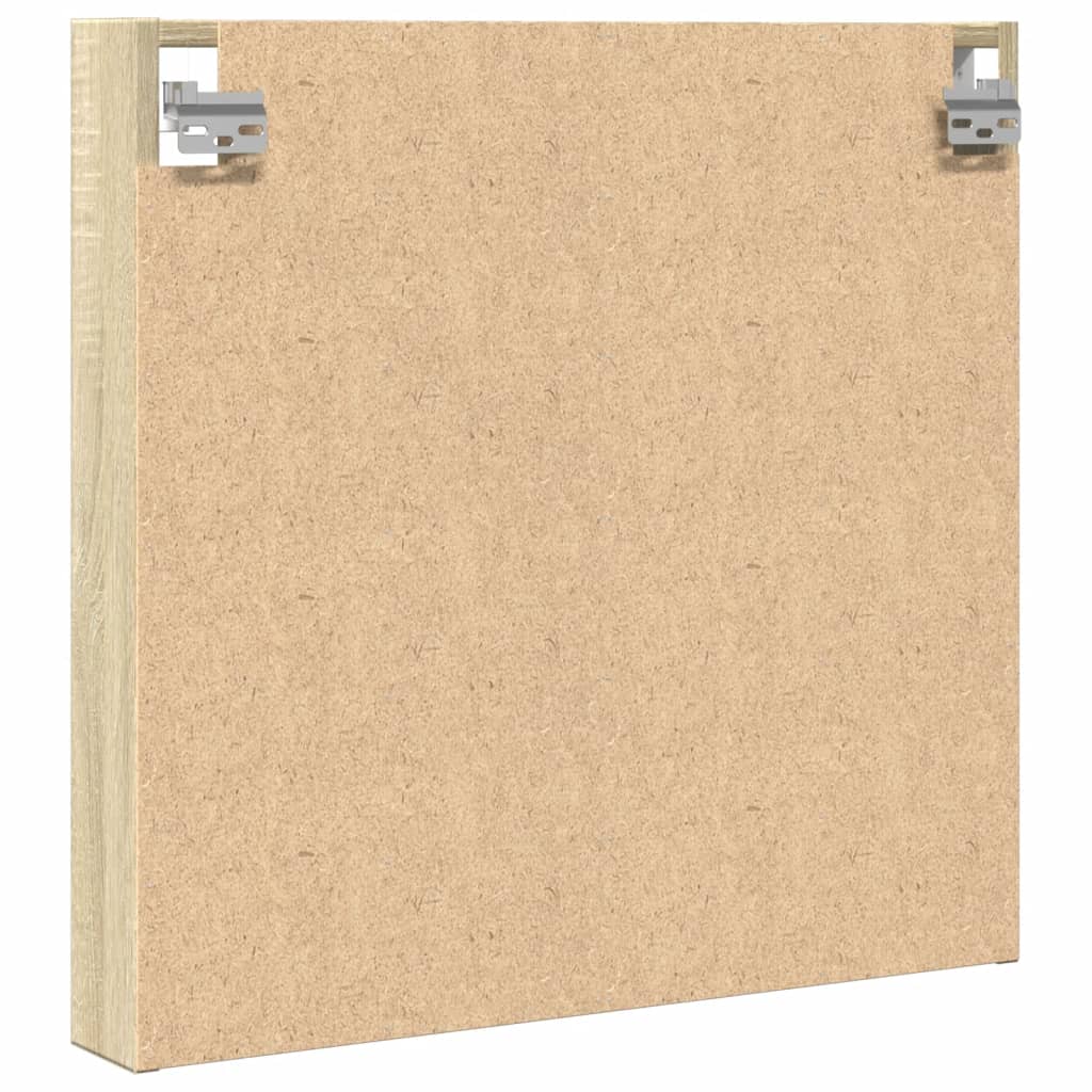 Armoire à vitrine chêne sonoma 60x8,5x58 cm bois d'ingénierie