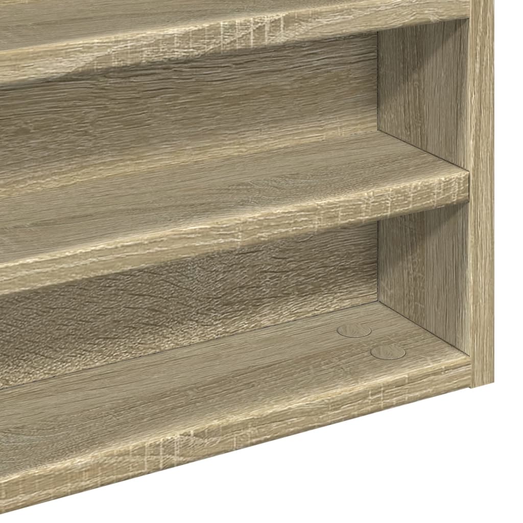 Armoire à vitrine chêne sonoma 60x8,5x58 cm bois d'ingénierie