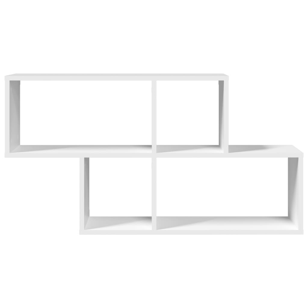 Étagère murale blanc 100x20x53 cm bois d'ingénierie