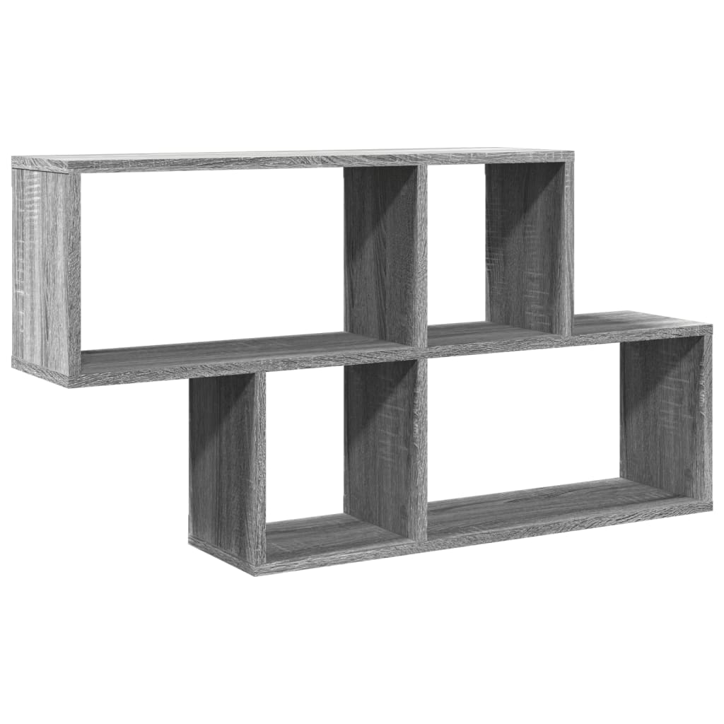 Étagère murale sonoma gris 100x20x53 cm bois d'ingénierie