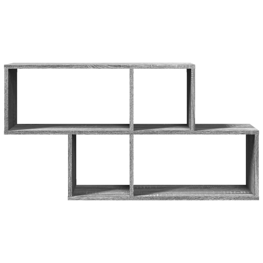 Étagère murale sonoma gris 100x20x53 cm bois d'ingénierie