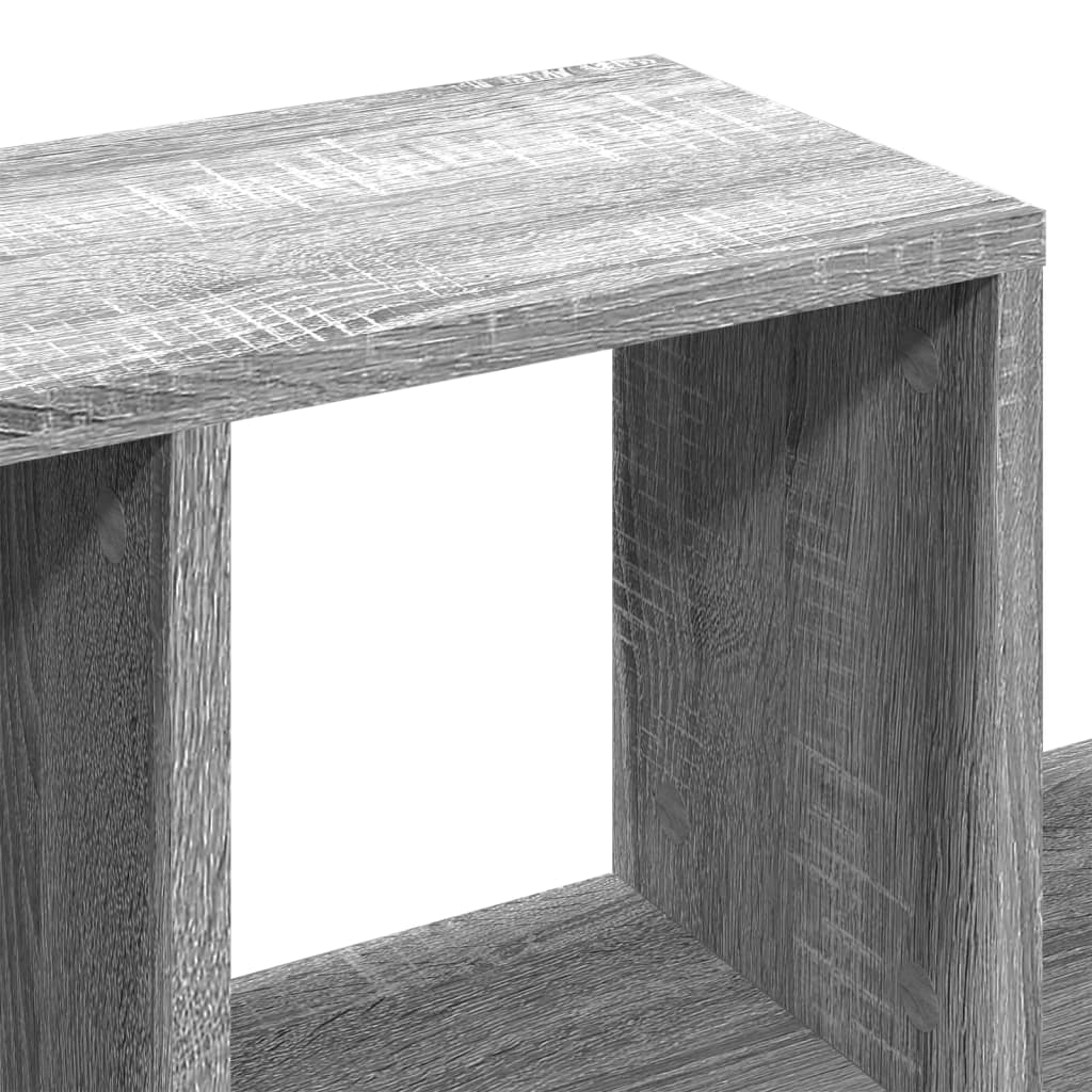 Étagère murale sonoma gris 100x20x53 cm bois d'ingénierie