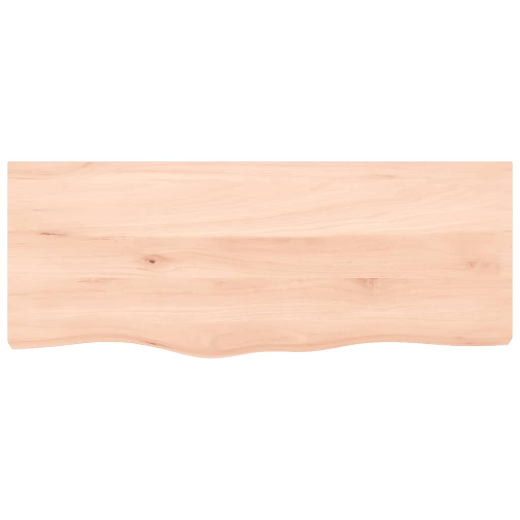 Étagère de vasque murale acier et bois de chêne massif