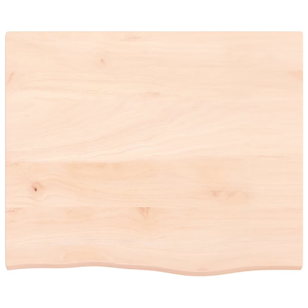 Étagère de vasque murale acier et bois de chêne massif