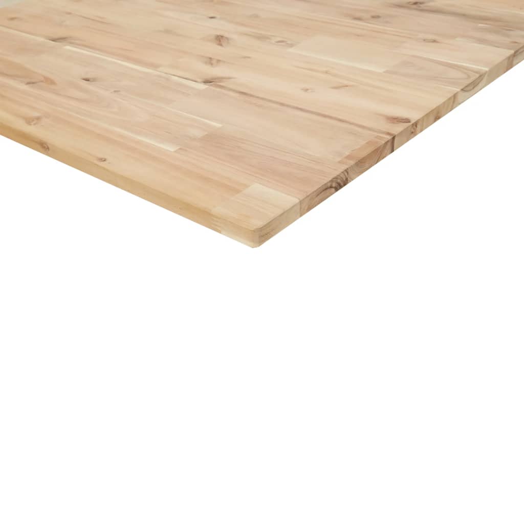 Étagère de vasque murale acier et bois massif d'acacia