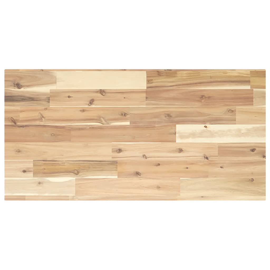 Étagère de vasque murale acier et bois massif d'acacia