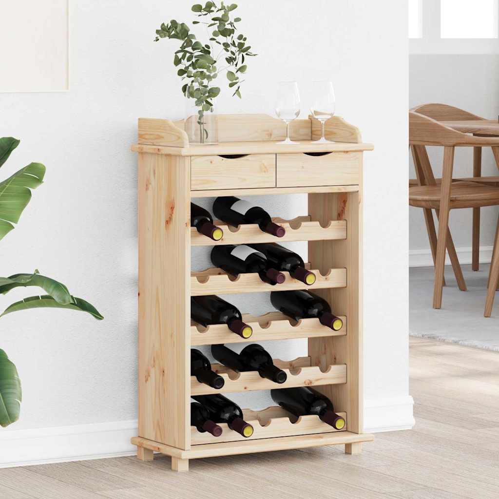 Étagère à vin 90 x 60 x 30 cm Bois de pin massif