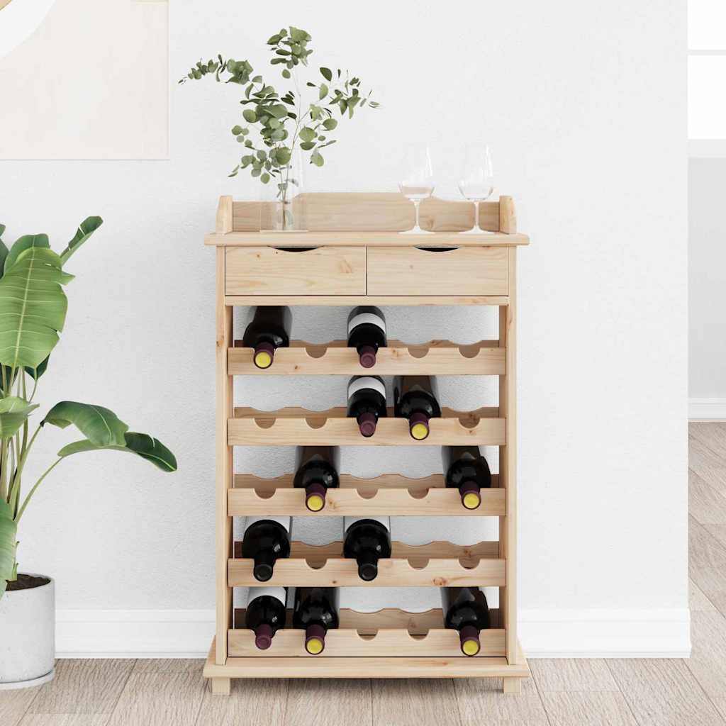 Étagère à vin 90 x 60 x 30 cm Bois de pin massif