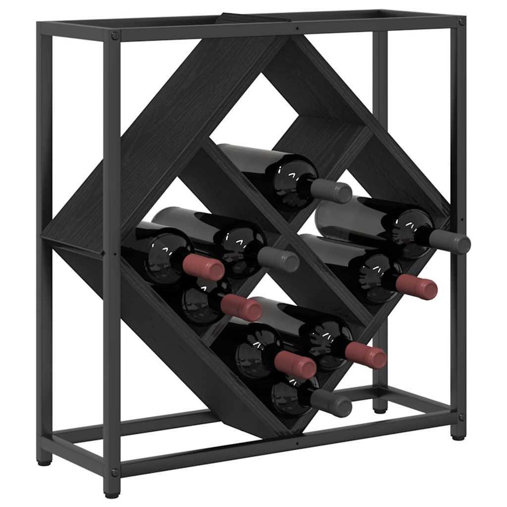 Étagère à vin Chêne noir 51 x 18 x 52,5 cm Bois d'ingénierie