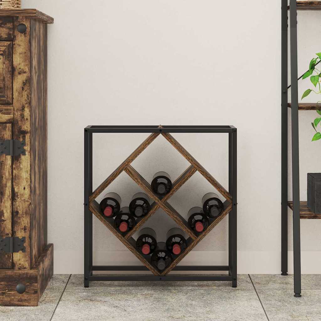 Étagère à vin Chêne fumé 51 x 18 x 52,5 cm Bois d'ingénierie