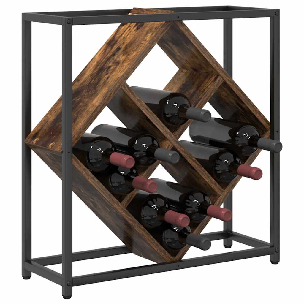 Étagère à vin Chêne fumé 51 x 18 x 52,5 cm Bois d'ingénierie