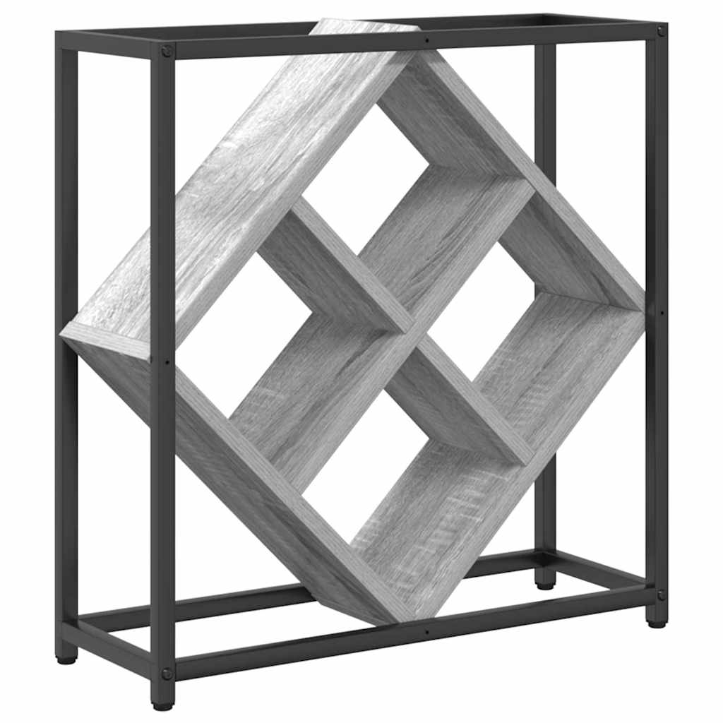 Étagère à vin Gris 51 x 18 x 52,5 cm Bois d'ingénierie