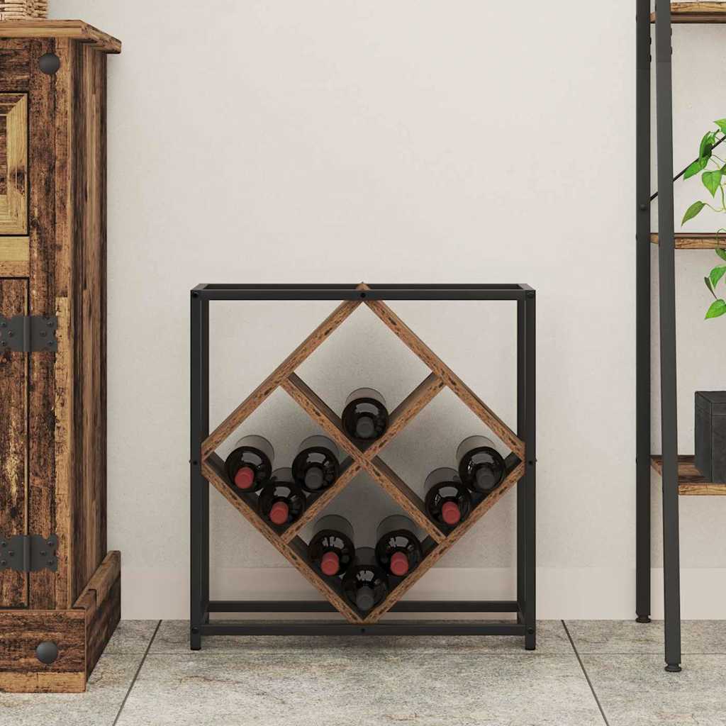 Étagère à vin Bois ancien 51 x 18 x 52,5 cm Bois d'ingénierie