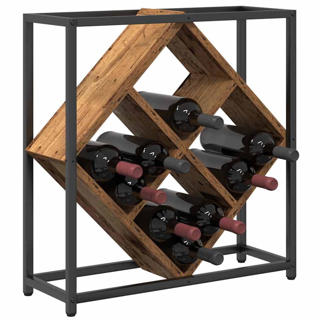 Étagère à vin Bois ancien 51 x 18 x 52,5 cm Bois d'ingénierie