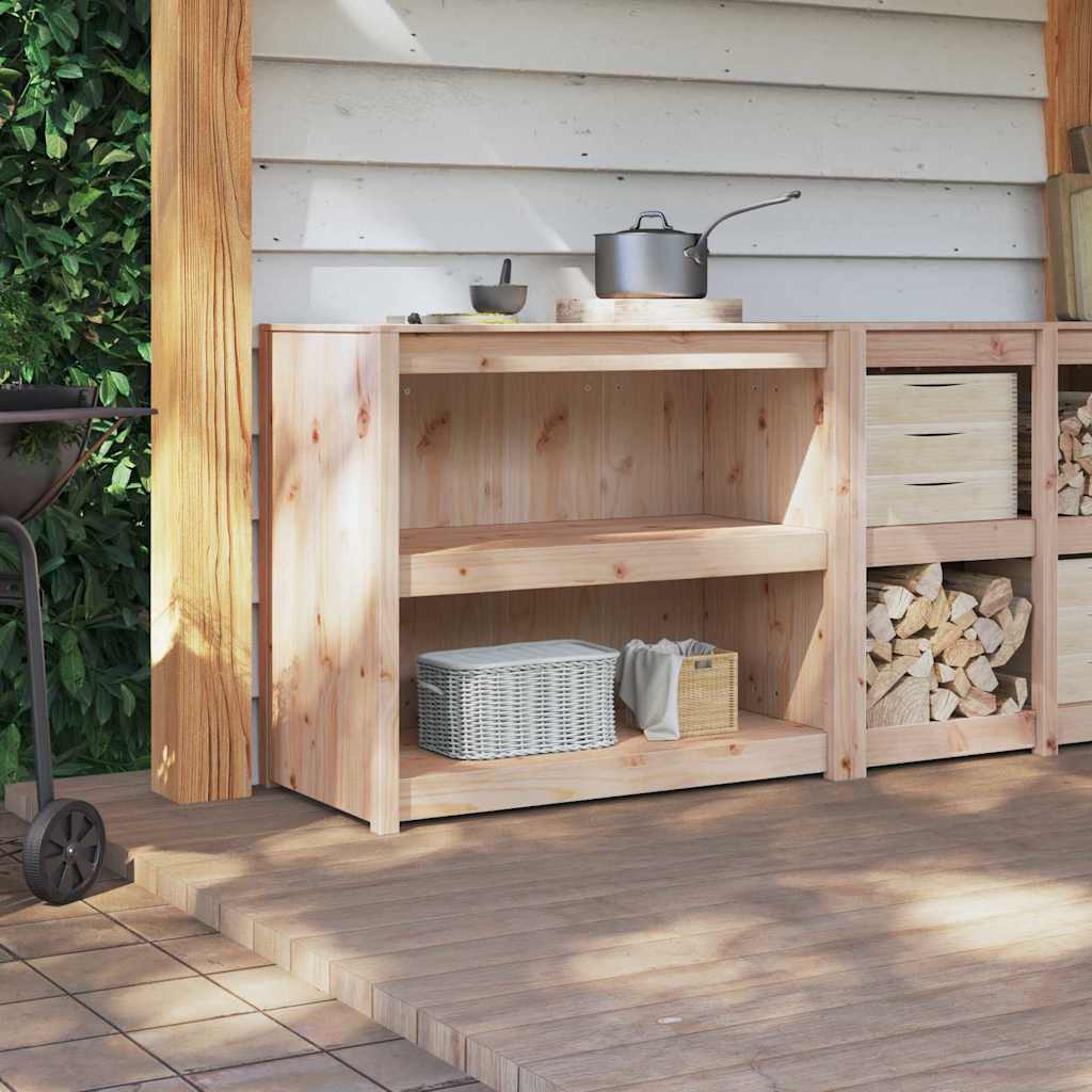 Armoire de cuisine Marron 106 x 55 x 92 cm Bois de pin massif