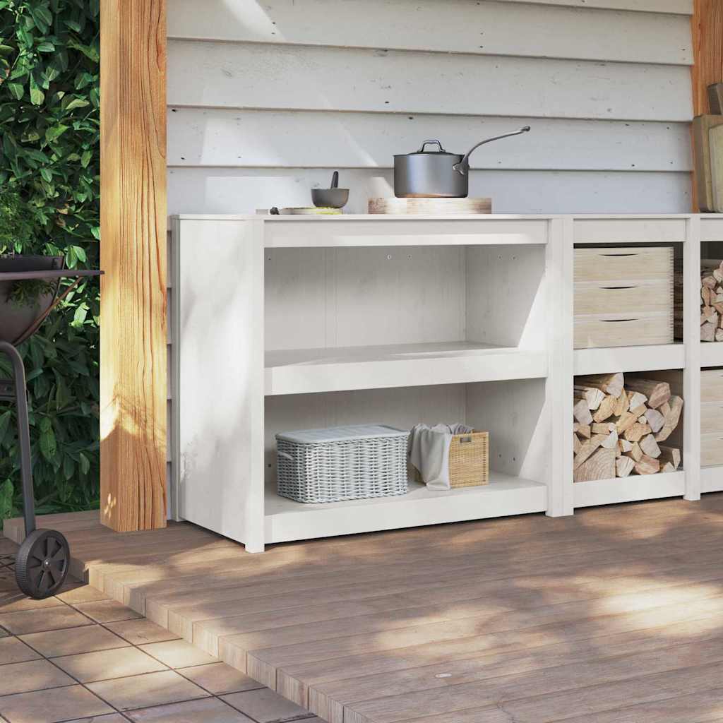 Armoire de cuisine Blanc 106 x 55 x 92 cm Bois de pin massif