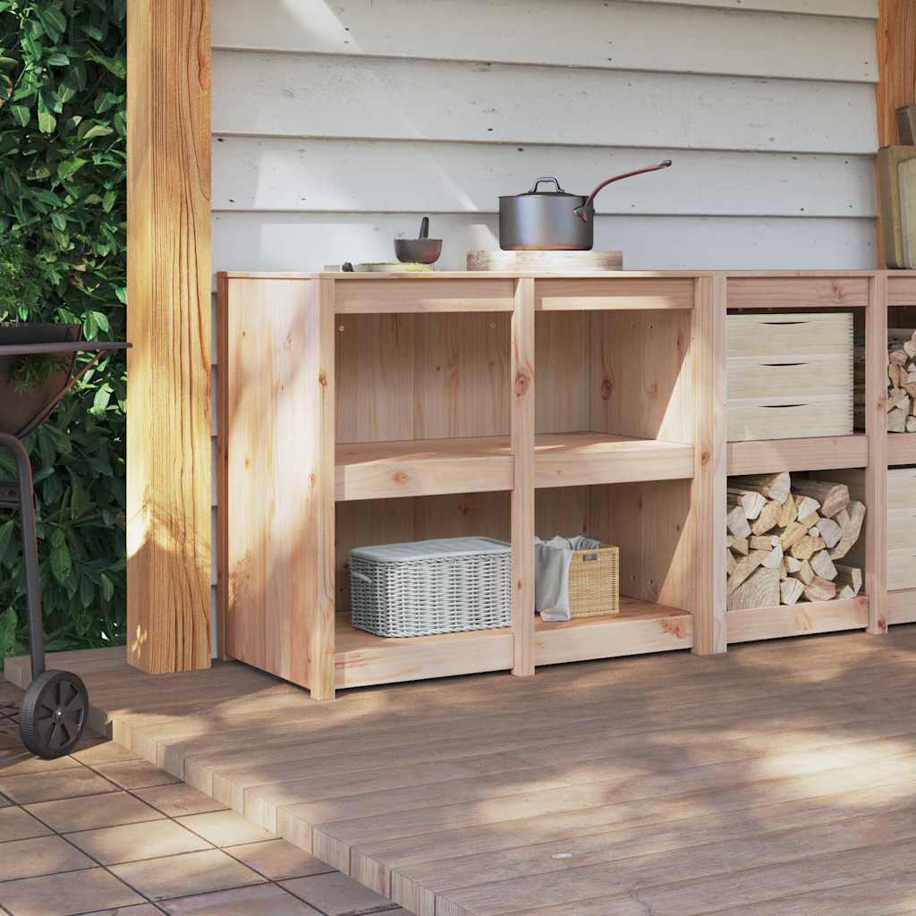 Armoire de cuisine Marron 106 x 55 x 92 cm Bois de pin massif