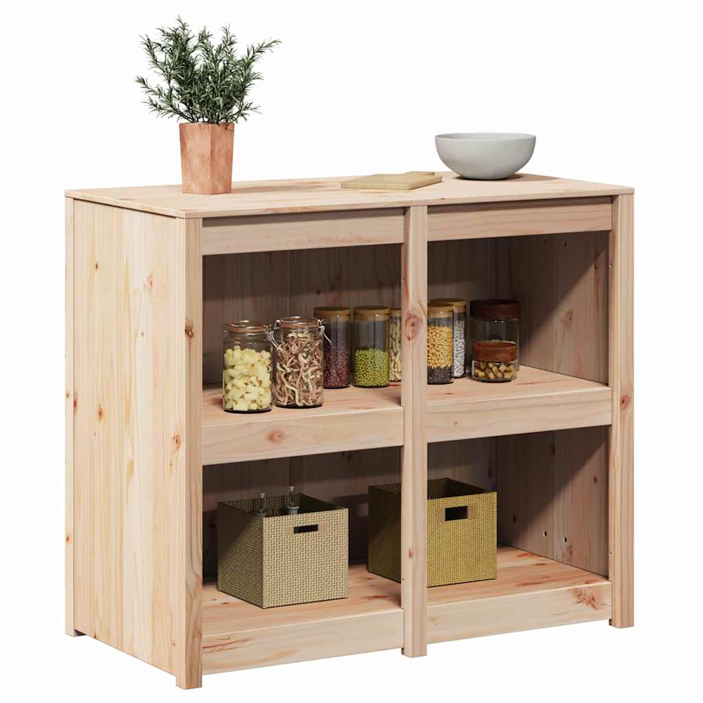 Armoire de cuisine Marron 106 x 55 x 92 cm Bois de pin massif