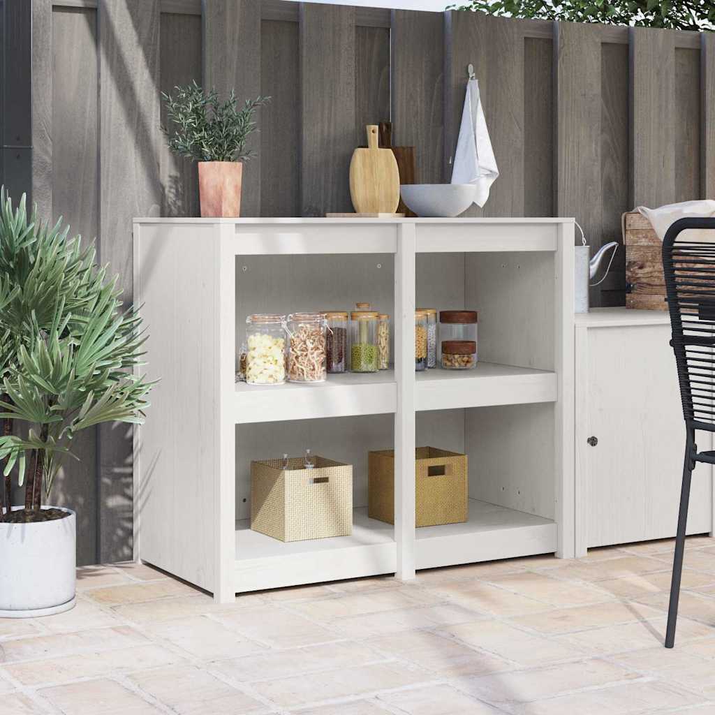 Armoire de cuisine avec étagère Blanc chaud 106 x 55 x 92 cm