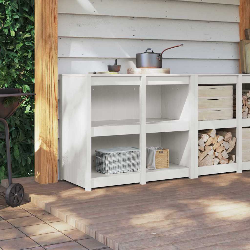 Armoire de cuisine avec étagère Blanc chaud 106 x 55 x 92 cm