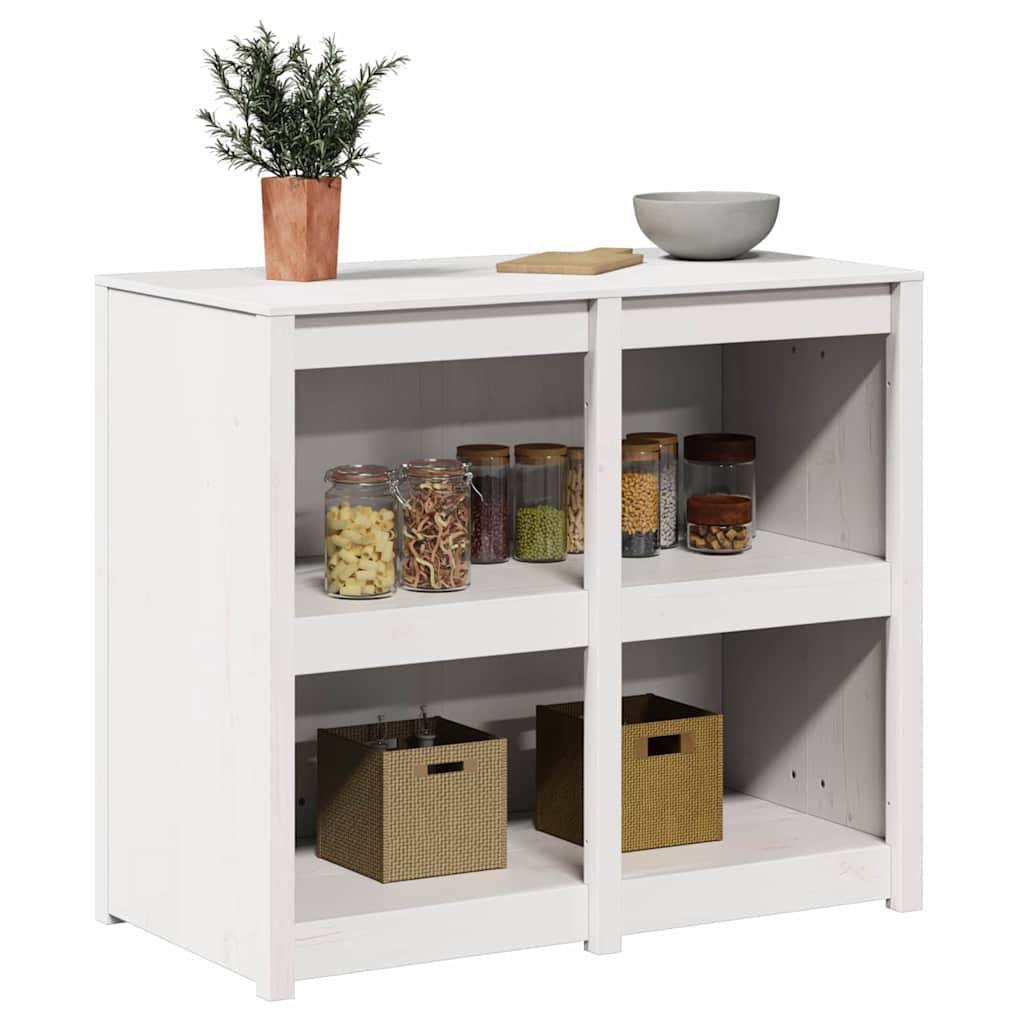 Armoire de cuisine avec étagère Blanc chaud 106 x 55 x 92 cm