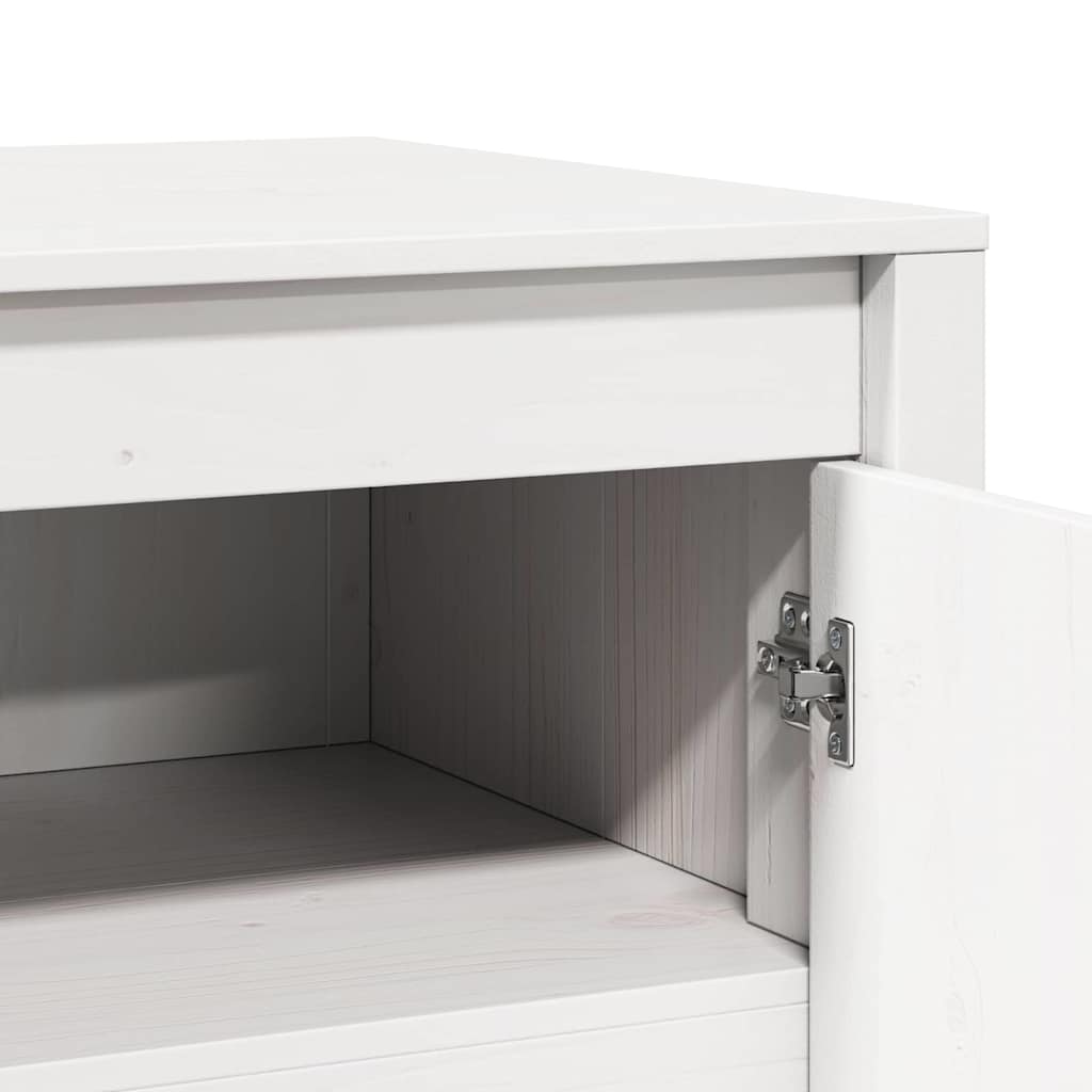 Armoire de cuisine Blanc 106 x 55 x 64 cm Bois de pin massif