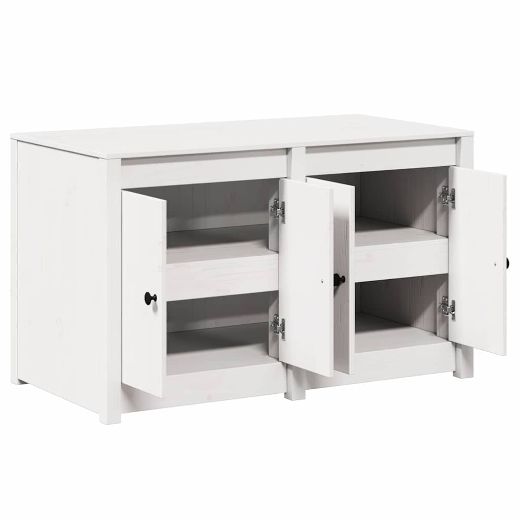 Armoire de cuisine Blanc 106 x 55 x 64 cm Bois de pin massif