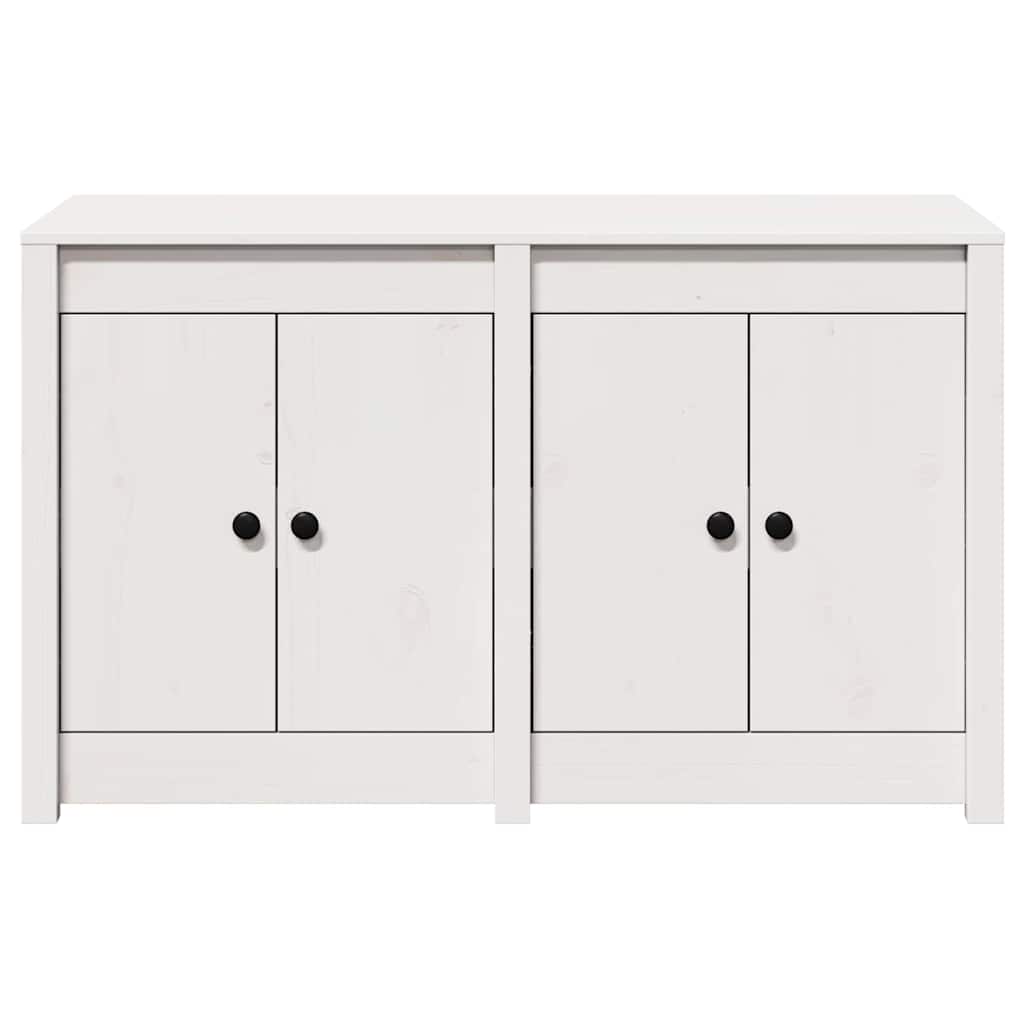 Armoire de cuisine Blanc 106 x 55 x 64 cm Bois de pin massif