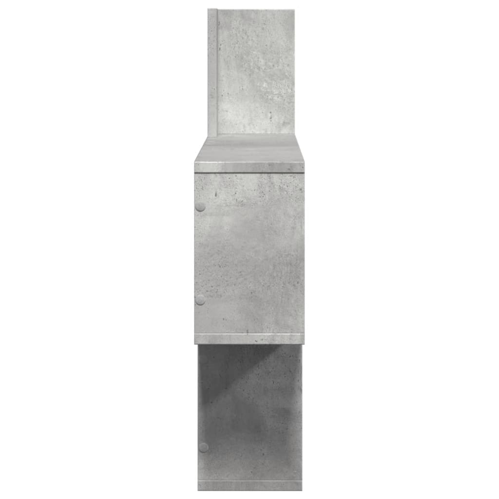 Étagère murale gris béton 100x15x70 cm bois d'ingénierie